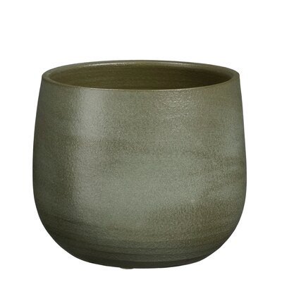Sevilla pot rond d.groen - H16 x Ø19 cm