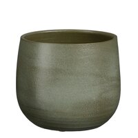 Sevilla pot rond d.groen - H16 x Ø19 cm