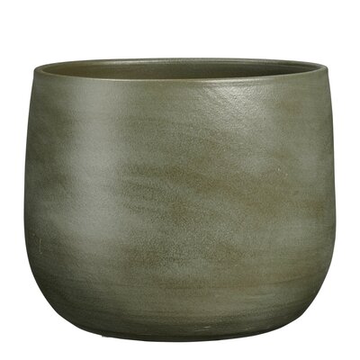 Sevilla pot rond d.groen - H28 x Ø33 cm
