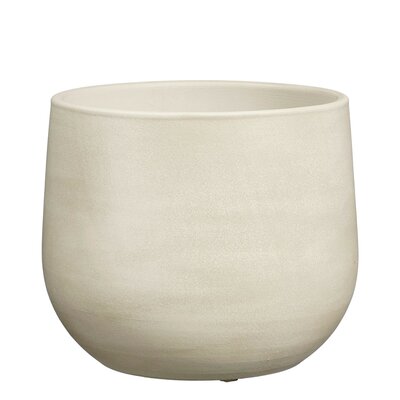 Sevilla pot rond off white - H21 x Ø24 cm