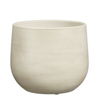 Sevilla pot rond off white - H21 x Ø24 cm