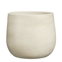 Sevilla pot rond off white - H24 x Ø27 cm