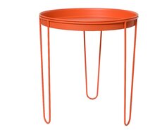 Sidetable ijzer D 31 H 34cm oranje
