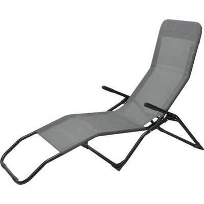 siesta lounger donker grijs