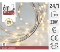 slangverlichting, led 6 meter,  warm wit, Led kerstverlichting - afbeelding 1