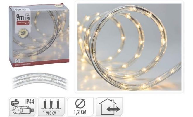 slangverlichting, led 9 meter, warm wit, Led kerstverlichting - afbeelding 1