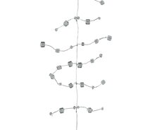 Slinger acryl, L 180 cm