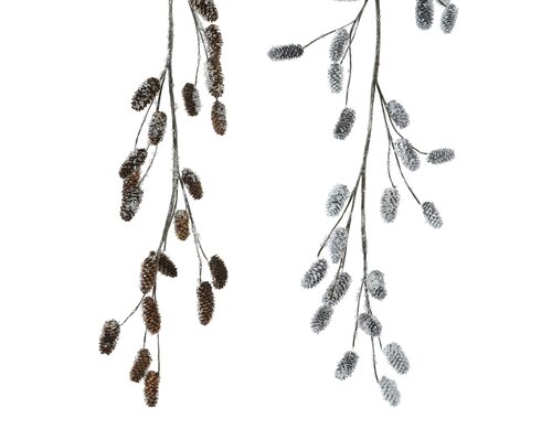 Slinger dennenappel, naturel, L 5 cm x B 10 cm x H 130 cm