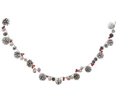 Slinger dennenappel snow berries, bruin, L 2 cm x B 5 cm x H 130 cm
