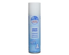 Sneeuwspray metaal, wit, Ø 4,4 cm x H 17,8 cm