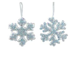 Sneeuwvlok foam, B 15 cm, H 15 cm, per stuk - afbeelding 2