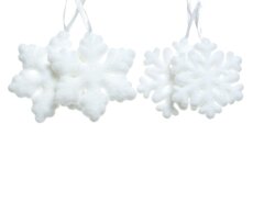Sneeuwvlok foam, per stuk