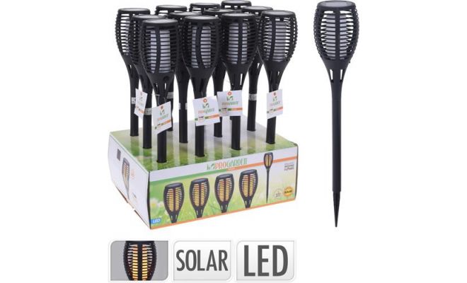 solar fakkel flame led d10xh58cm - afbeelding 1