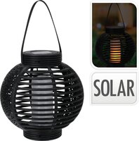 solar lantaarn dia 20cm zwart - afbeelding 2