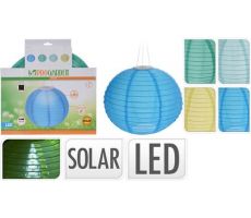 solarlamp lampion balvorm, meerdere kleuren