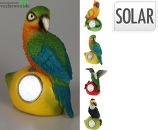 solarlamp vogel op bloem poly