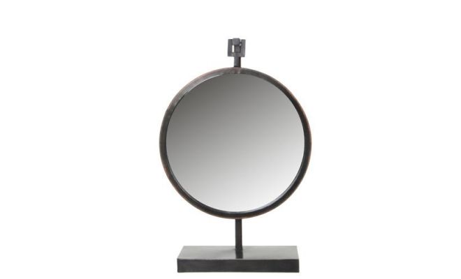 Spiegel, esquire, zwart, l 32 cm, b 11 cm, h 48 cm