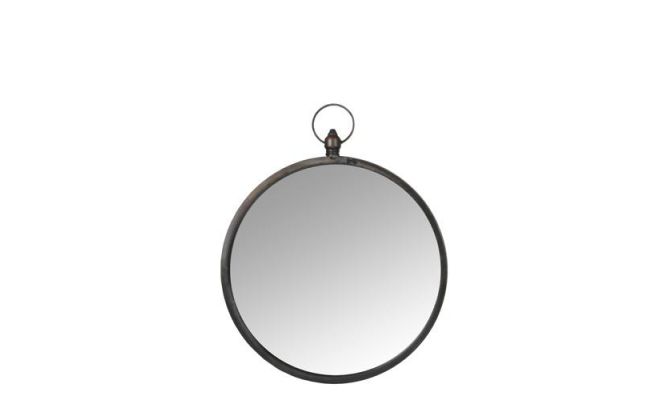 Spiegel, zwart, b 44.5 cm, h 3 cm