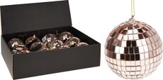 spiegelbal 8cm rose goud