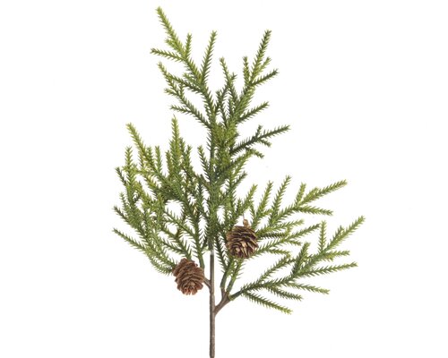 Spray pinecones binnen, groen, L 5 cm x B 20 cm x H 44 cm