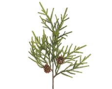 Spray pinecones binnen, groen, L 5 cm x B 20 cm x H 44 cm