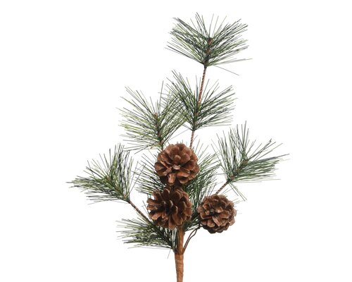Spray pinecones binnen, groen, L 7 cm x B 12 cm x H 30 cm