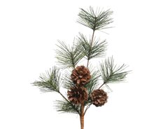 Spray pinecones binnen, groen, L 7 cm x B 12 cm x H 30 cm