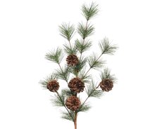 Spray pinecones binnen, groen, L 8 cm x B 15 cm x H 50 cm