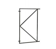 Stalen poortframe verstelbaar zwart 100 x 155 cm, tbv 180 cm planken - afbeelding 2
