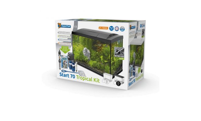 Start 70, tropische vis kit, wit, Superfish