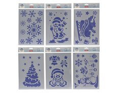 Stencils pet shiny, wit, L 21 cm x B 30 cm x H 0,1 cm, keuze uit 1 stuks
