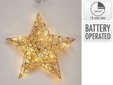 ster 30cm met led champagne