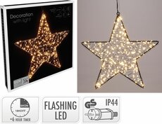 ster met 300 led extra warm wit dia 36 cm - afbeelding 2