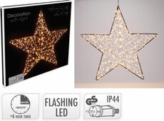 ster met 500 led extra warm wit dia 56 cm - afbeelding 2