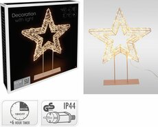 ster op voetstuk led eww 37 x 3 x 50 cm - afbeelding 2