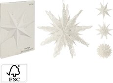 ster papier 60cm wit, per stuk