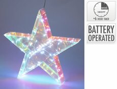 ster regenboog led 30cm - afbeelding 2