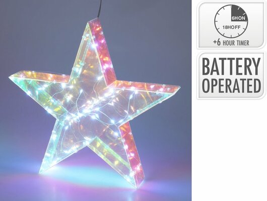 ster regenboog led 40cm - afbeelding 1