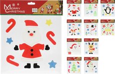stickervel kerst figuur, per stuk