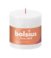 Bolsius Stompkaars rustiek Shine Ø100 x 100 mm Cloudy white