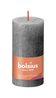 Bolsius Stompkaars rustiek Shine Ø50 x 100 mm Stormy grey