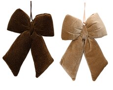 Strik polyester fluweel silver mirron glitters with filling, assortie, L 3 cm x B 21 cm x H 30 cm, k