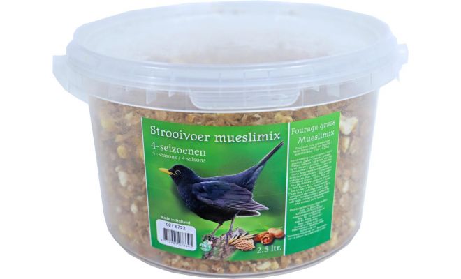 Strooivoer, muesli, 4 seizoenen, emmer, 2 liter