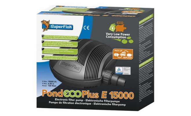 SUPERFISH Pond eco plus e 15.000-130w, luchtpomp - afbeelding 1