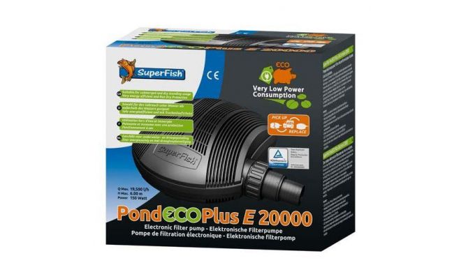 SUPERFISH Pond eco plus e 20.000-150 w, luchtpomp