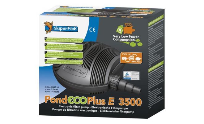 SUPERFISH Pond eco plus e 3500 14w, luchtpomp - afbeelding 1