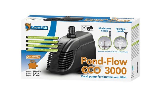 SUPERFISH Pond flow eco 3000, Vijverpomp - afbeelding 1