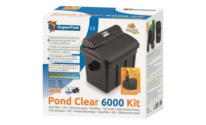 SUPERFISH Pondcl.kit 6000 -uvc 7w- pomp 2000l