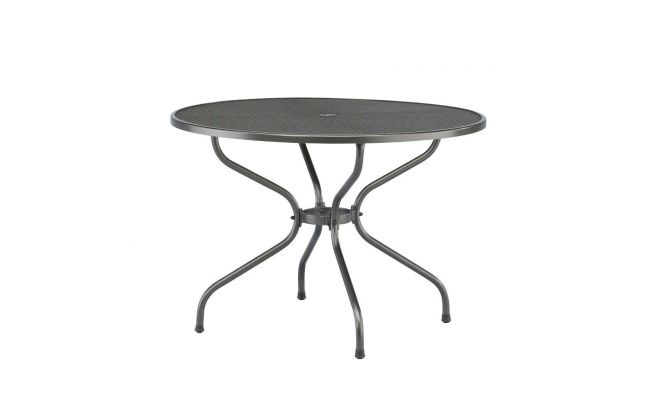 Tafel strekm 105cm rond antraciet