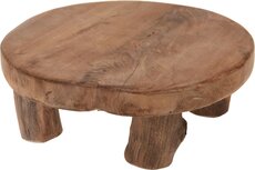 tafel teak dia 20x H 7cm